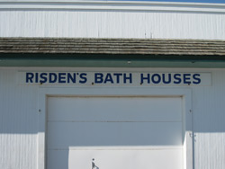 Risden's Bath House entrance at the Boardwalk